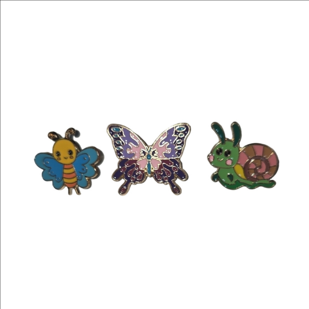 Insect Enamel Pin Trio